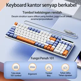 Keyboard Kantor dan Game dengan Nuansa Mekanis yang Tenang