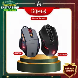 Mouse Gaming GAMEN GM300W: Performa Gaming Tanpa Kabel