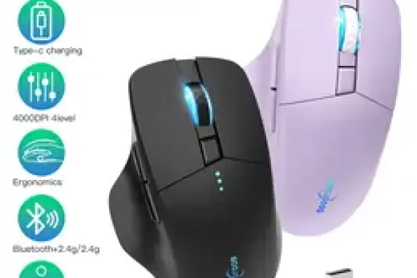 Mouse Wireless Ergonomis untuk Komputer dan Laptop