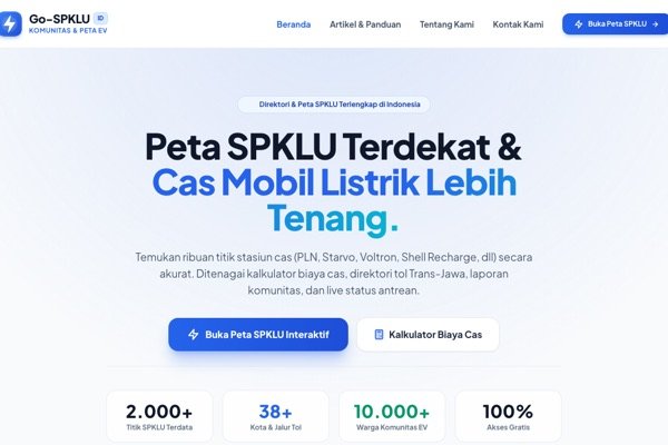 Studi Kasus: Go-SPKLU — PWA Peta & Navigasi SPKLU Kendaraan Listrik