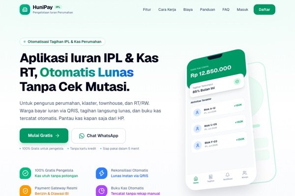 Studi Kasus: HuniPay — Iuran IPL Perumahan Lunas Otomatis via QRIS